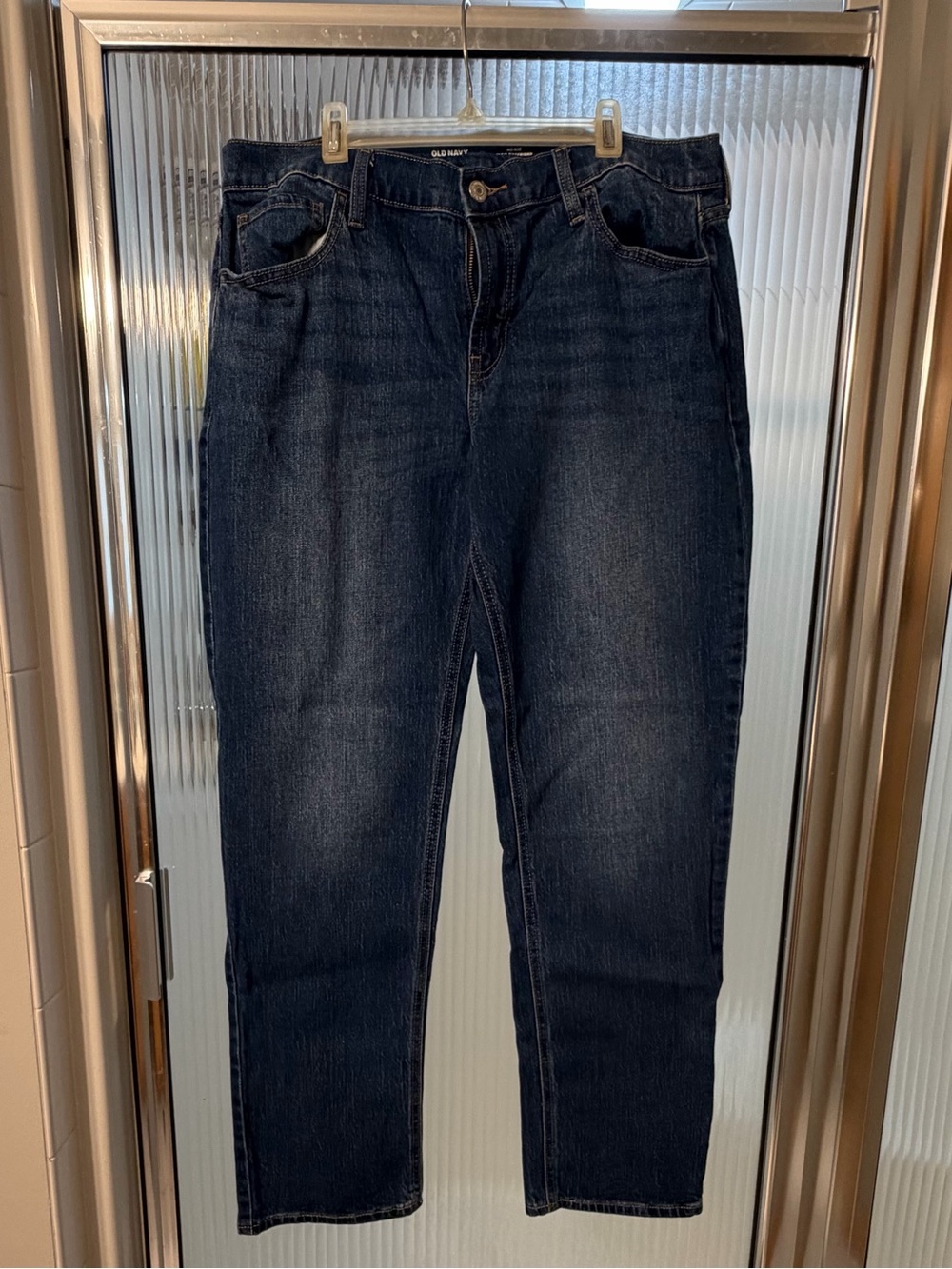 Old Navy Women’s Dark Blue WOW Boyfriend Jeans - Mid-Rise